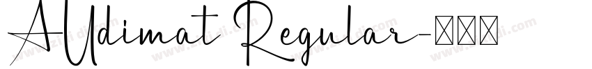 AUdimat Regular字体转换
